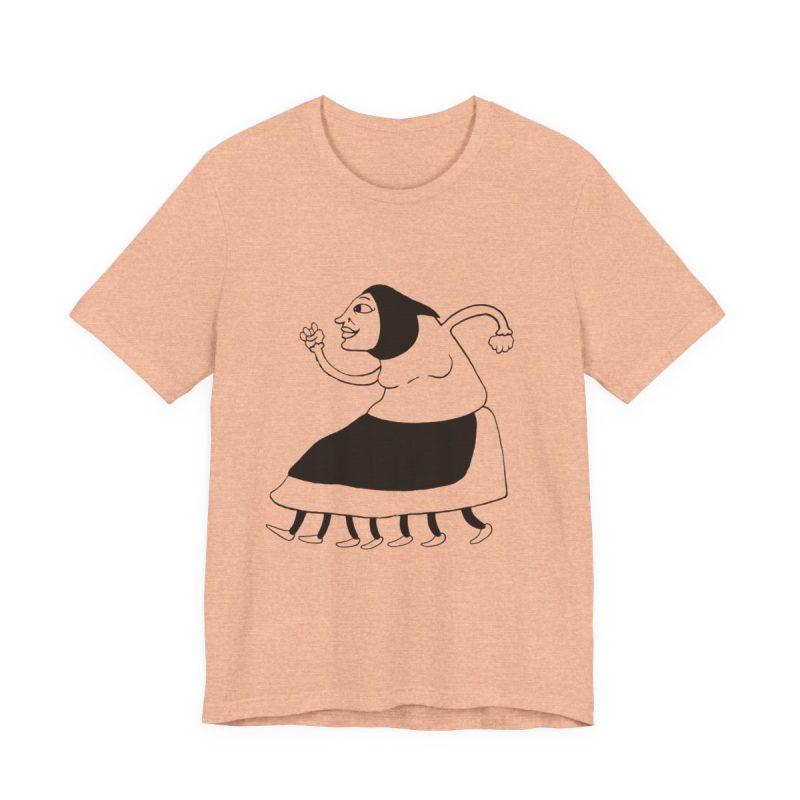 Camiseta jersey manga corta - Melocoton jaspeado - Camiseta «Jaia Corema»