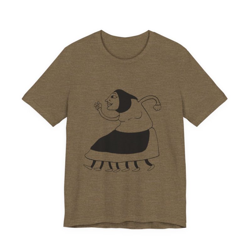 Camiseta jersey manga corta - Verde oliva jaspeado - Camiseta «Jaia Corema»