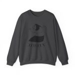 Sudadera cuello redondo - Gris oscuro jaspeado - Camiseta «Jaia Corema»