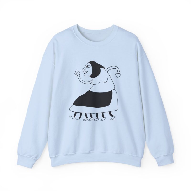 Sudadera cuello redondo - Azul claro - Camiseta «Jaia Corema»