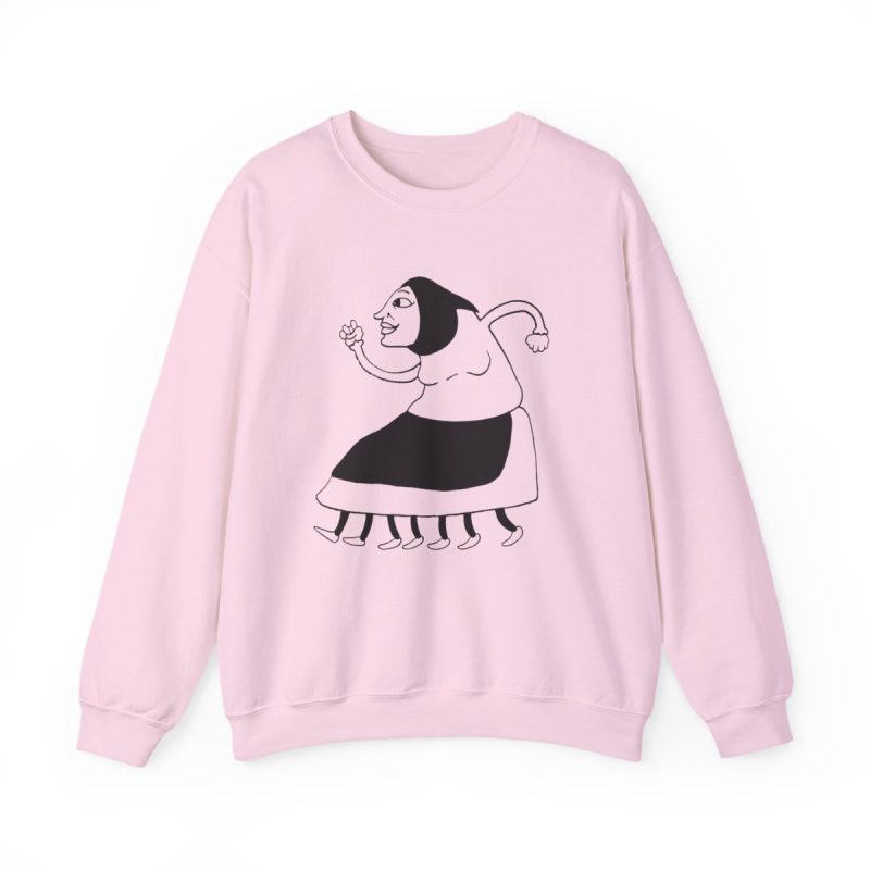 Sudadera cuello redondo - Rosa claro - Camiseta «Jaia Corema»