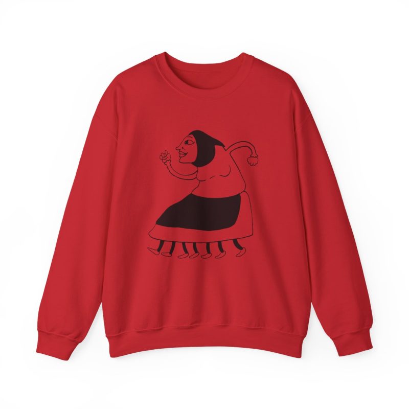 Sudadera cuello redondo - Rojo - Camiseta «Jaia Corema»