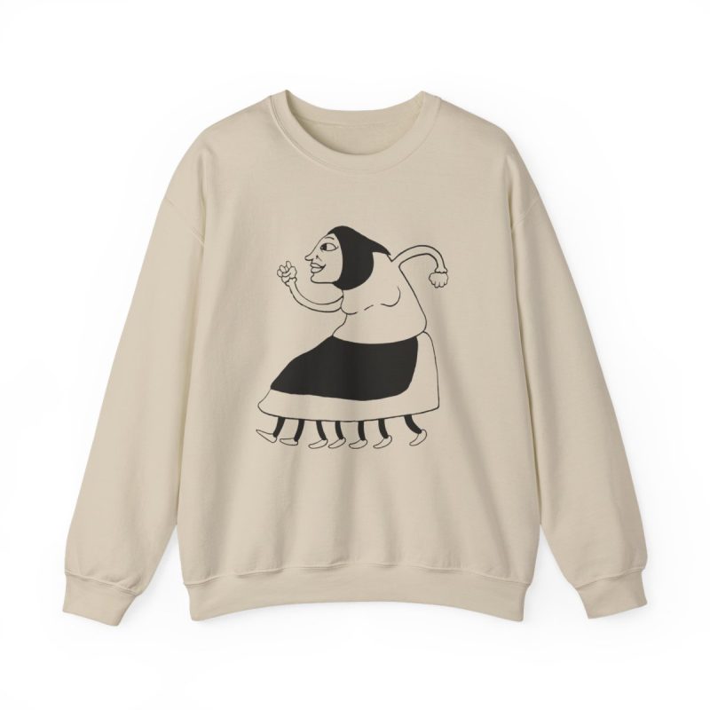 Sudadera cuello redondo - Arena - Camiseta «Jaia Corema»