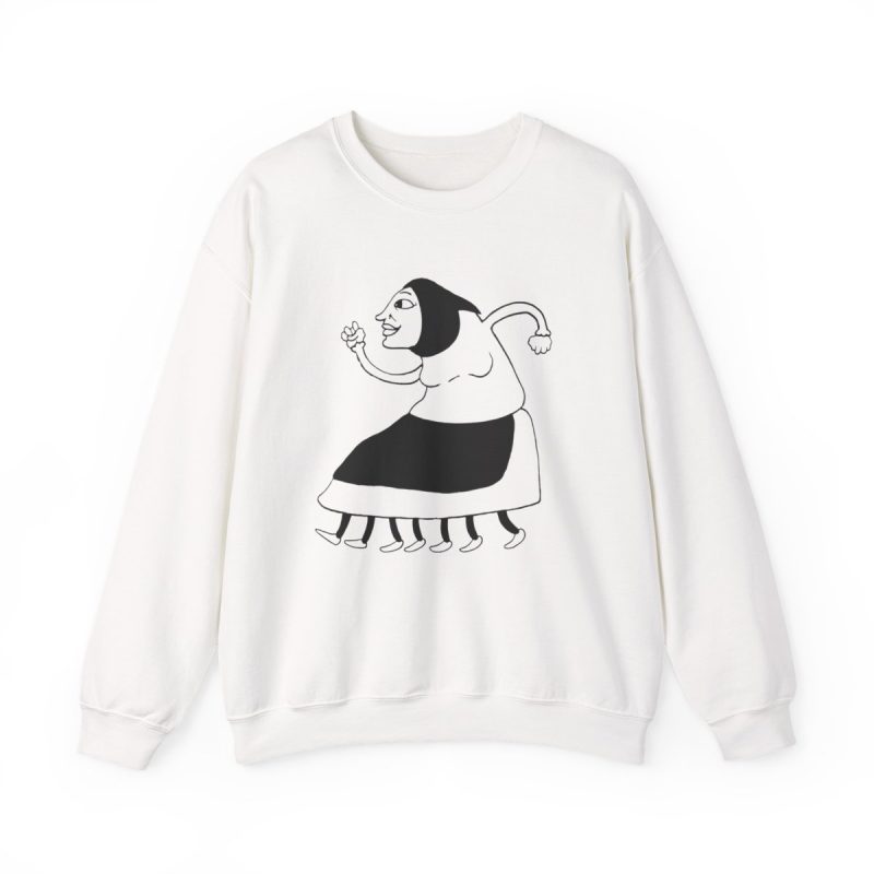 Sudadera cuello redondo - Blanco - Camiseta «Jaia Corema»