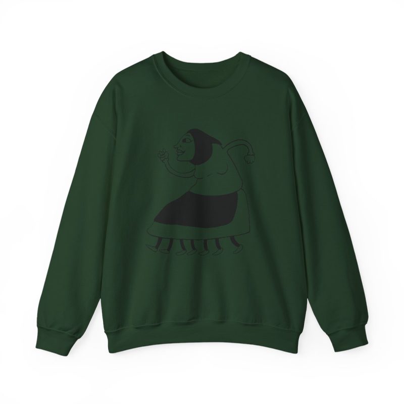 Sudadera cuello redondo - Verde bosque - Camiseta «Jaia Corema»