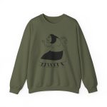 Sudadera cuello redondo - Verde militar - Camiseta «Jaia Corema»