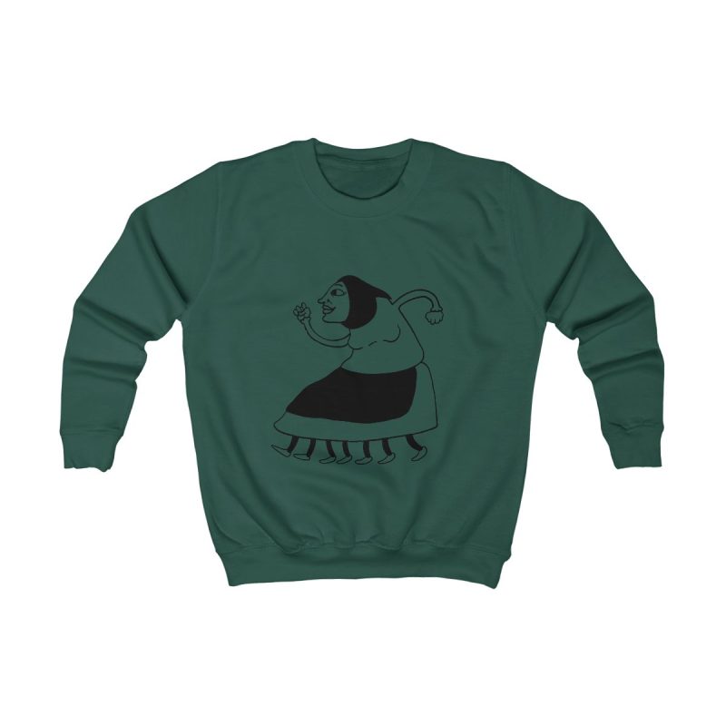Sudadera infantil - Verde botella - Camiseta «Jaia Corema»