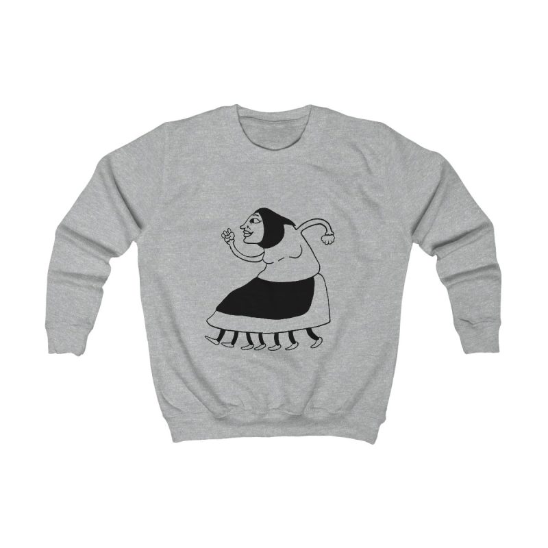 Sudadera infantil - Gris jaspeado claro - Camiseta «Jaia Corema»