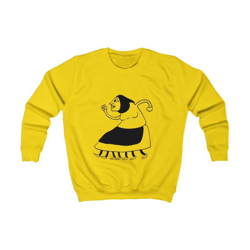 Sudadera infantil - Amarillo sol - Camiseta «Jaia Corema»