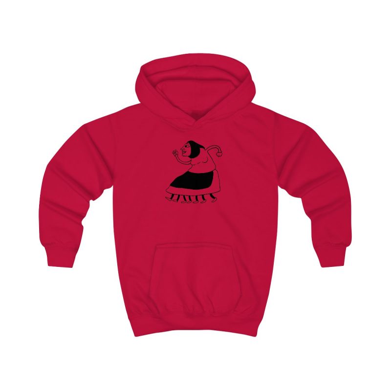 Sudadera con capucha infantil - Rojo fuego - Camiseta «Jaia Corema»