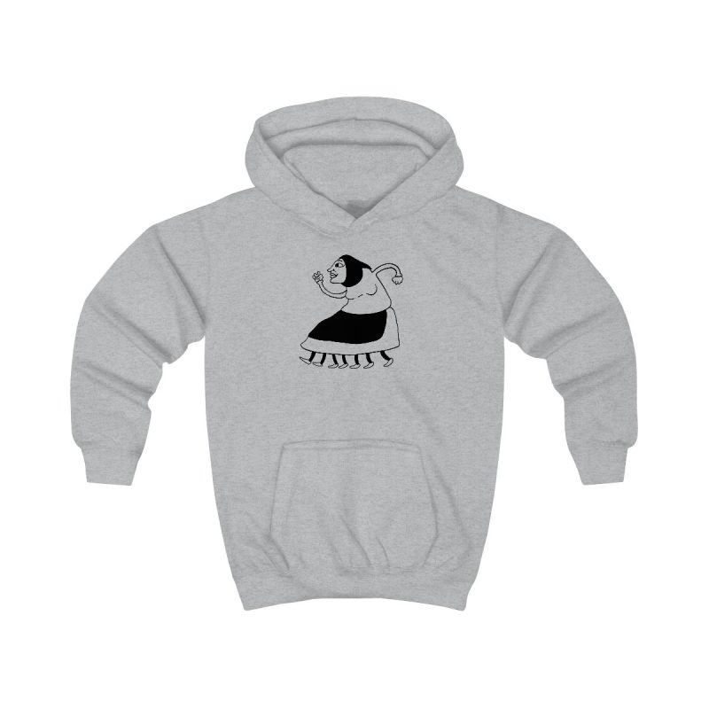 Sudadera con capucha infantil - Gris jaspeado claro - Camiseta «Jaia Corema»