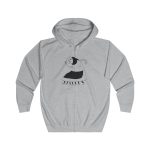 Sudadera con capucha y cremallera - Gris jaspeado claro - Camiseta «Jaia Corema» Sudadera con capucha y cremallera - Gris jaspeado claro - Camiseta «Jaia Corema»