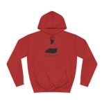 Sudadera universitaria - Rojo fuego - Camiseta «Jaia Corema»