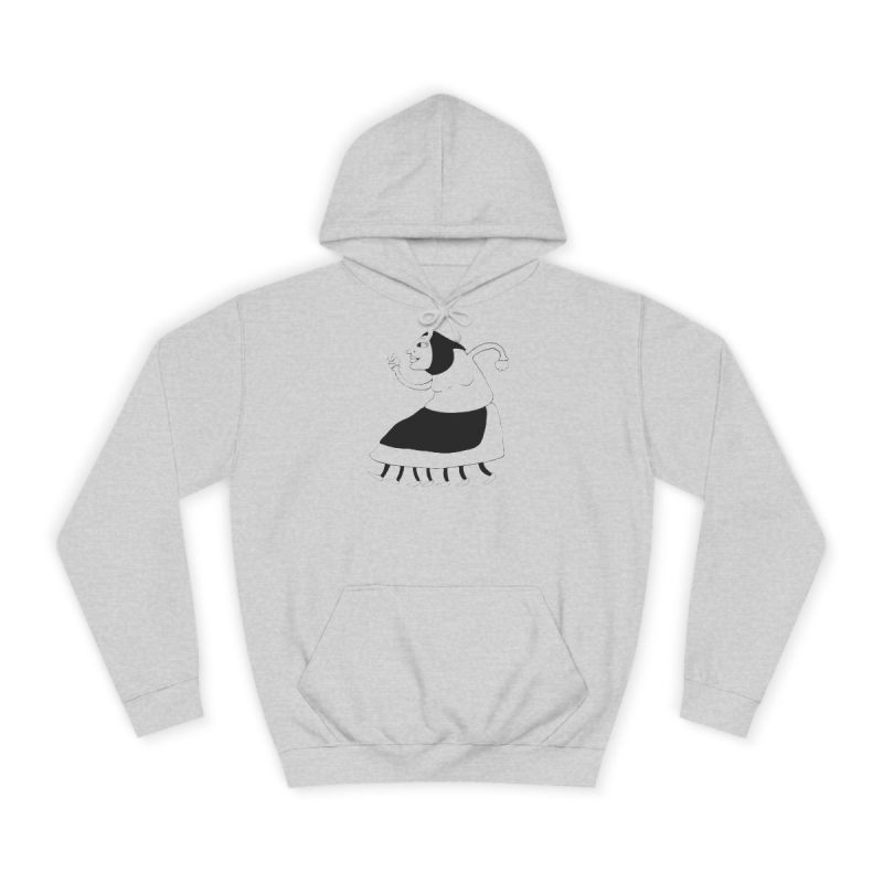 Sudadera universitaria - Gris jaspeado claro - Camiseta «Jaia Corema»