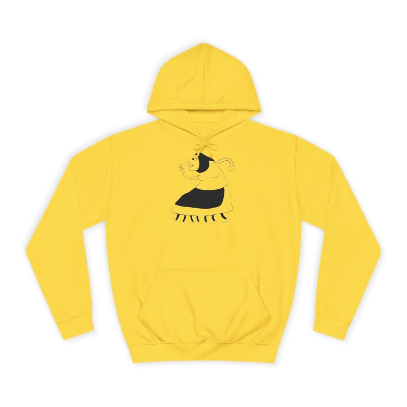 Sudadera universitaria - Amarillo sol - Camiseta «Jaia Corema»