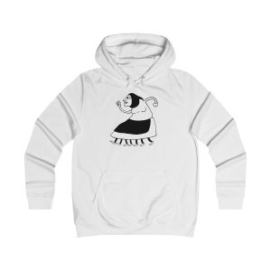Sudadera universitaria mujer - Blanco artico - Camiseta «Jaia Corema»