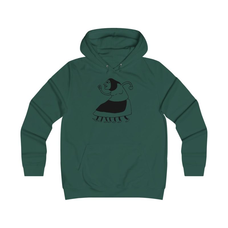 Sudadera universitaria mujer - Verde botella - Camiseta «Jaia Corema»
