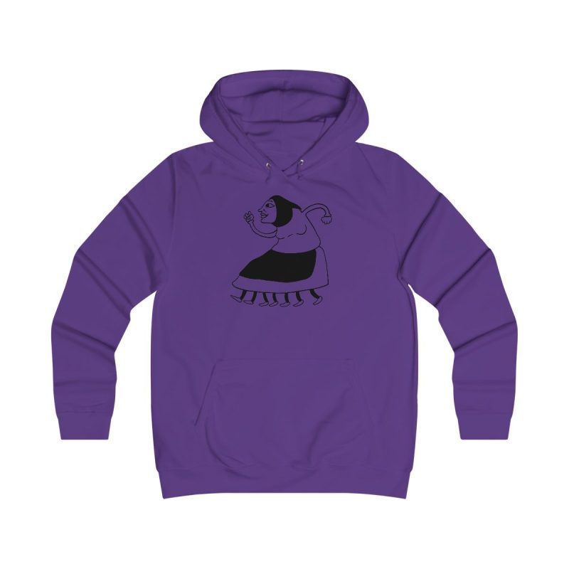 Sudadera universitaria mujer - Morado - Camiseta «Jaia Corema»