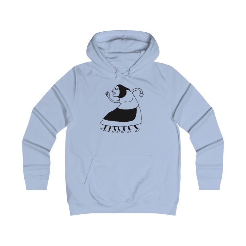 Sudadera universitaria mujer - Azul cielo - Camiseta «Jaia Corema»