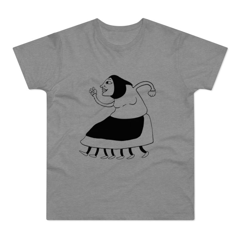 Camiseta hombre punto liso - Gris deportivo jaspeado - Camiseta «Jaia Corema»