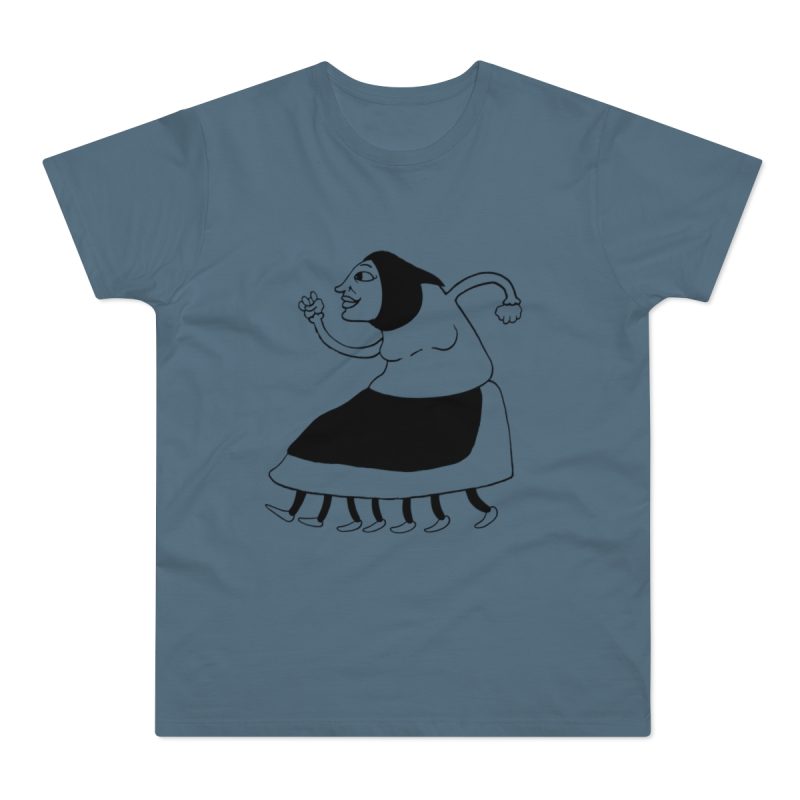 Camiseta hombre punto liso - Azul piedra - Camiseta «Jaia Corema»