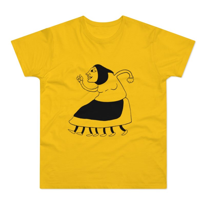 Camiseta hombre punto liso - Amarillo dorado - Camiseta «Jaia Corema»