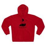 Sudadera capucha con cremallera premium - Rojo - Camiseta «Jaia Corema»