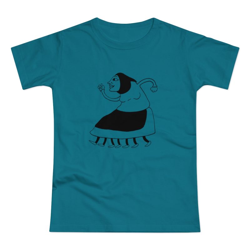 Camiseta mujer punto liso - Azul diva - Camiseta «Jaia Corema»