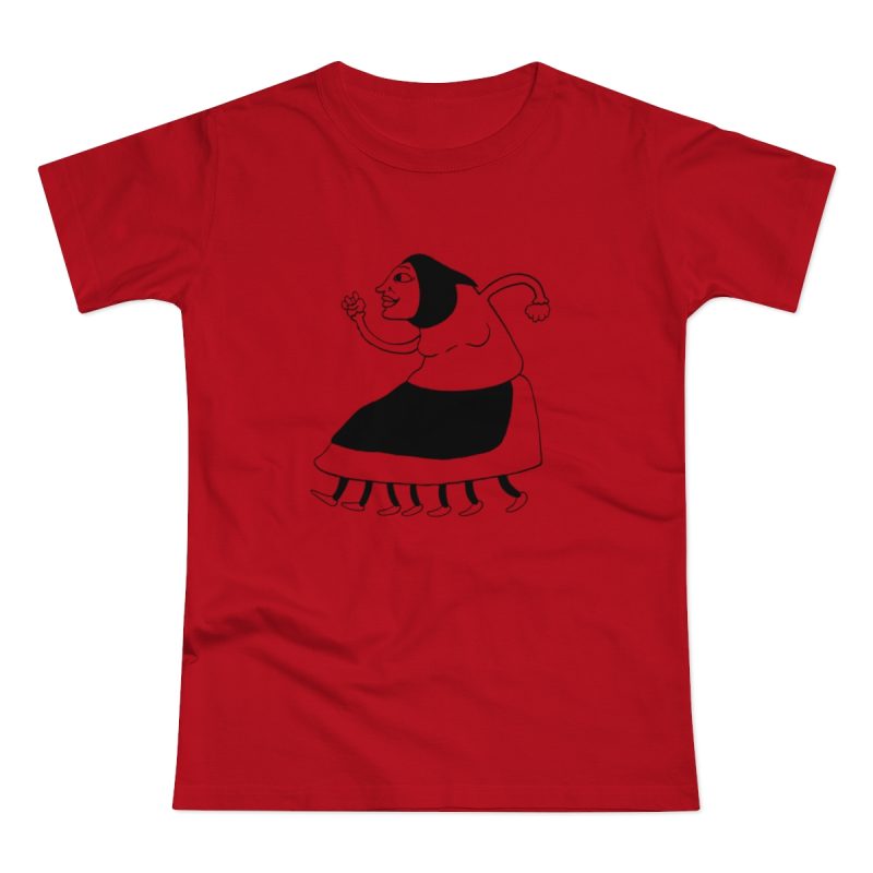 Camiseta mujer punto liso - Rojo - Camiseta «Jaia Corema»