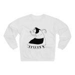 Sudadera cuello redondo premium - Blanco - Camiseta «Jaia Corema»