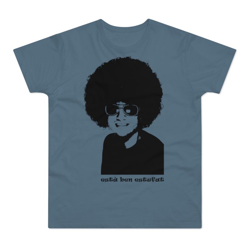 Camiseta hombre punto liso - Azul piedra - Estufat