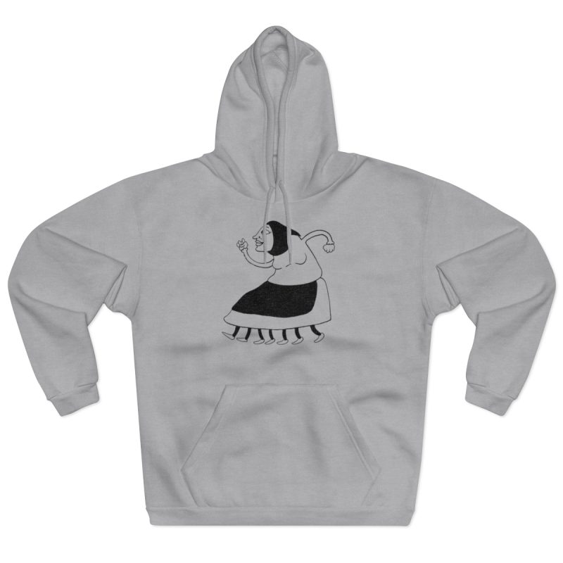 Sudadera con capucha cerrada - Gris jaspeado claro - Camiseta «Jaia Corema»