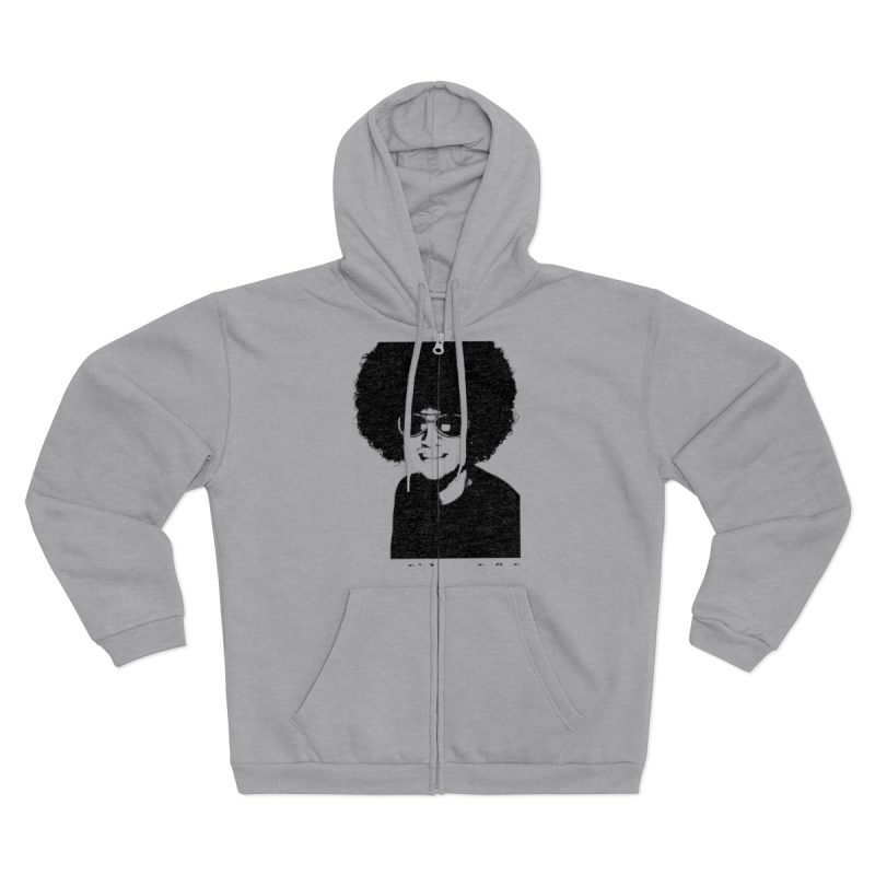 Sudadera capucha con cremallera premium - Gris jaspeado claro - Estufat