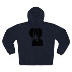 Sudadera capucha con cremallera premium - Azul marino - Estufat