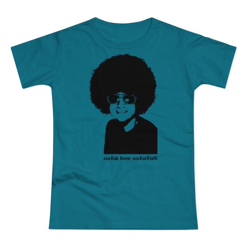 Camiseta mujer punto liso - Azul diva - Estufat