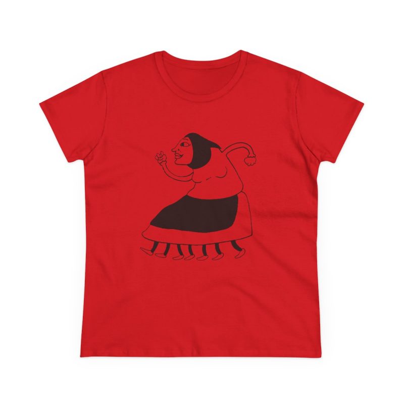 Camiseta mujer algodon medio - Rojo - Camiseta «Jaia Corema»