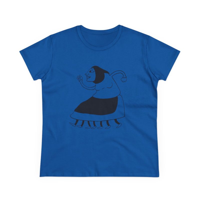 Camiseta mujer algodon medio - Azul royal - Camiseta «Jaia Corema»