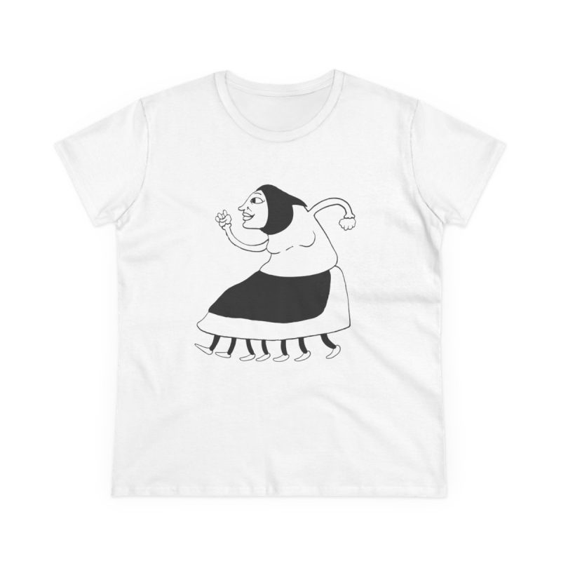 Camiseta mujer algodon medio - Blanco - Camiseta «Jaia Corema»