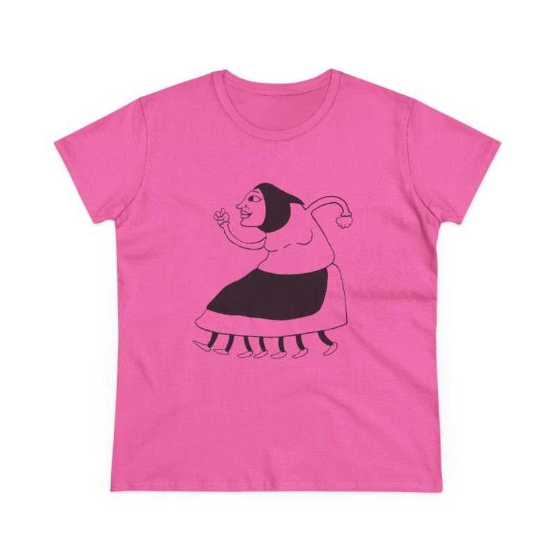 Camiseta mujer algodon medio - Rosa azalea - Camiseta «Jaia Corema»