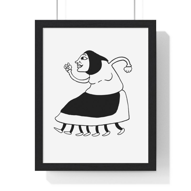 Poster enmarcado vertical - Negro - Camiseta «Jaia Corema» Poster enmarcado vertical - Negro - Camiseta «Jaia Corema»