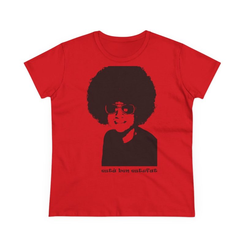 Camiseta mujer algodon medio - Rojo - Estufat