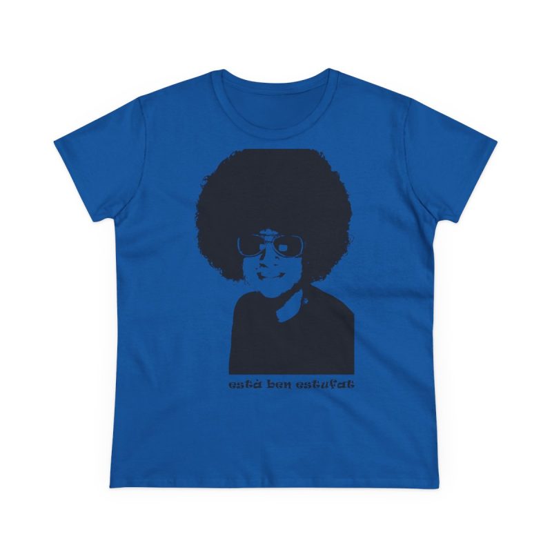 Camiseta mujer algodon medio - Azul royal - Estufat