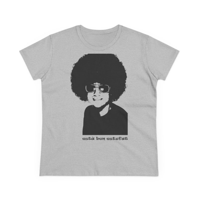 Camiseta mujer algodon medio - Gris deportivo - Estufat
