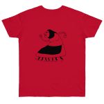 Camiseta punto liso - Rojo profundo - Camiseta «Jaia Corema» Camiseta punto liso - Rojo profundo - Camiseta «Jaia Corema»