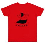 Camiseta punto liso - Rojo fuego - Camiseta «Jaia Corema» Camiseta punto liso - Rojo fuego - Camiseta «Jaia Corema»