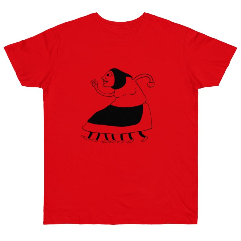 Camiseta punto liso - Rojo fuego - Camiseta «Jaia Corema»