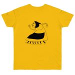 Camiseta punto liso - Amarillo dorado - Camiseta «Jaia Corema» Camiseta punto liso - Amarillo dorado - Camiseta «Jaia Corema»