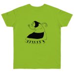 Camiseta punto liso - Verde orquidea - Camiseta «Jaia Corema» Camiseta punto liso - Verde orquidea - Camiseta «Jaia Corema»