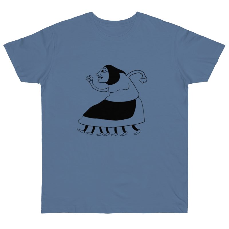 Camiseta punto liso - Azul vaquero - Camiseta «Jaia Corema»