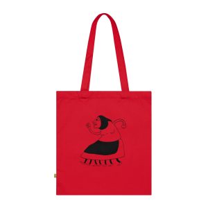 Bolsa de algodon organico - Rojo clasico - Camiseta «Jaia Corema»